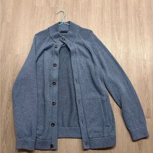 Denver Hayes Blue Button-Up Cardigan